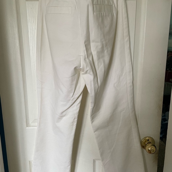 Cream straight leg pants size 10p - Picture 4 of 4